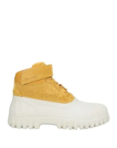 Diemme Woman Ankle Boots Marigold Size 7 Leather, Rubber In Yellow