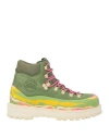 Diemme Woman Ankle Boots Military Green Size 8 Leather