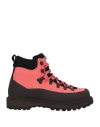 Diemme Woman Ankle Boots Orange Size 6 Textile Fibers, Rubber