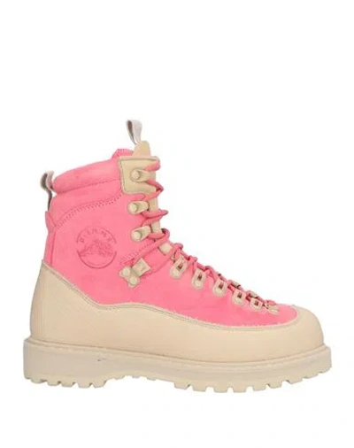 Diemme Woman Ankle Boots Pink Size 7 Leather
