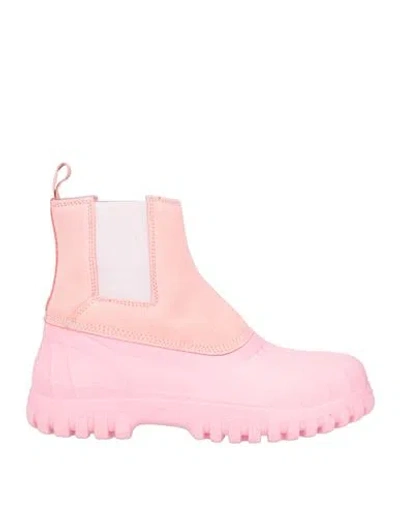 Diemme Woman Ankle Boots Pink Size 10 Leather