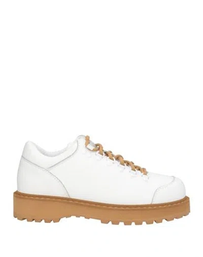 Diemme Woman Ankle Boots White Size 8 Leather
