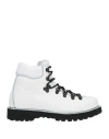 Diemme Woman Ankle Boots White Size 8 Leather