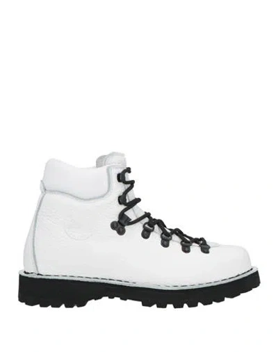 Diemme Woman Ankle Boots White Size 8 Leather