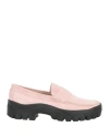 Diemme Woman Loafers Light Pink Size 8 Leather In Pink