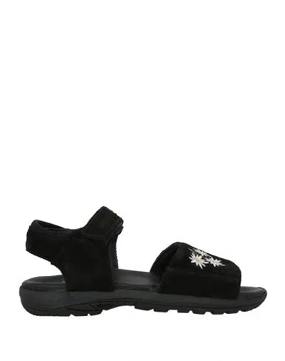 Diemme Woman Sandals Black Size 7 Leather