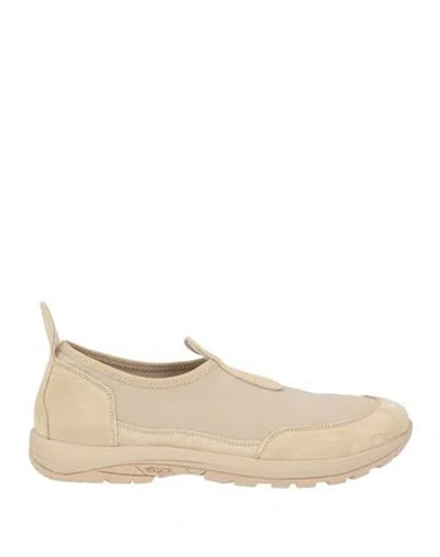 Diemme Woman Sneakers Beige Size 8 Leather, Textile Fibers In Multi