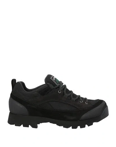 Diemme Woman Sneakers Black Size 8 Leather, Textile Fibers