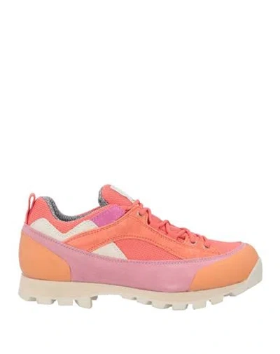 Diemme Woman Sneakers Coral Size 9 Soft Leather In Red
