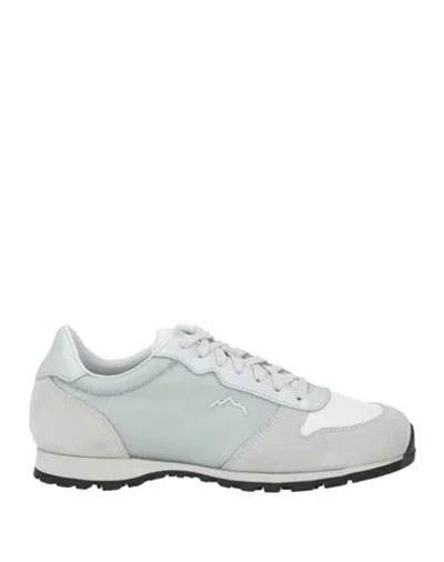 Diemme Woman Sneakers Light Grey Size 8 Leather, Textile Fibers In Gray