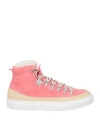 Diemme Woman Sneakers Pink Size 8 Leather, Shearling In Pink