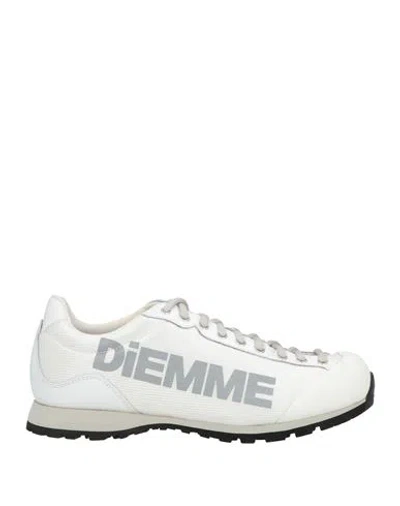Diemme Woman Sneakers White Size 7 Leather, Textile Fibers