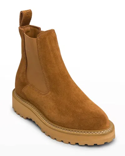 Diemme Women's Alberone Suede Chelsea Boots In Cognac In Brown