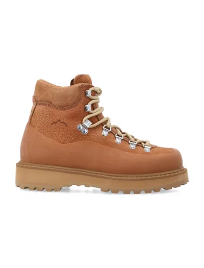 Diemme Women S Roccia Vet Gomma Cognac Leather Boots In Brown