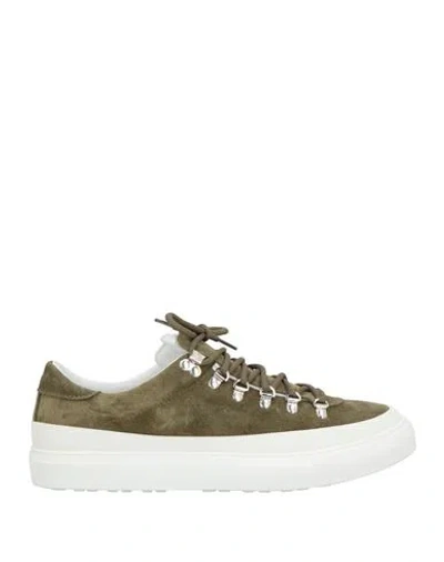 Diemme X Slowear Man Sneakers Military Green Size 9 Leather