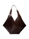 Dienèe La Ep Leather Tote Bag In Brown