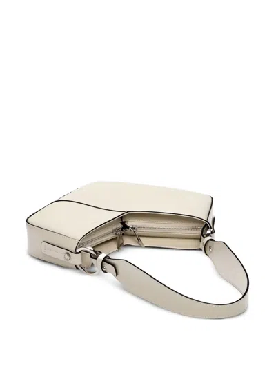 Dienèe Venere Cube Semi-patent Leather Shoulder Bag In Neutral