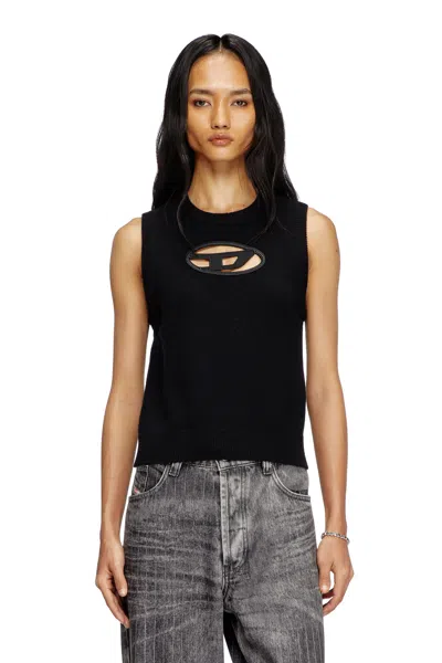 DIESEL KNIT TANK TOP IN CASHMERE BLEND