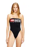Diesel Cecilia-d-core Logo Swimsuit In Black