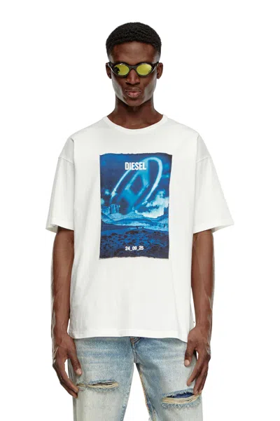 Diesel Mens 141 T-boxt Graphic-print Short-sleeve Cotton T-shirt In Tobedefined