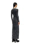 Diesel D-critic Cotton Maxi Dress In Nero
