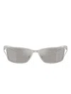 Diesel Rectangular Sunglasses In Gray