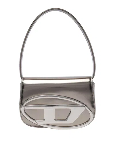 Diesel 1-dr Bronze Shoulder Bag In Gris