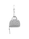 Diesel 1dr Dome Bag Charm In Metallic