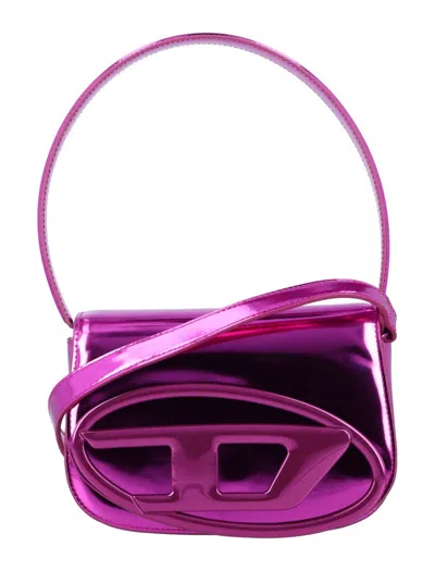 Diesel 1 Dr Mirror Leather In Pink