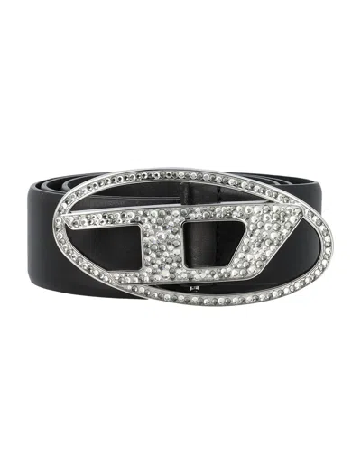 DIESEL B-1DR STRASS LEATHER BELT