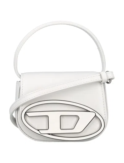 Diesel 1dr Leather Shoulder Bag In Metallic