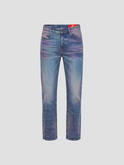 Diesel 100% Cotton Denim Pants In Blue