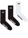 Diesel 3-pack Of Ribbed Socks With D Logo