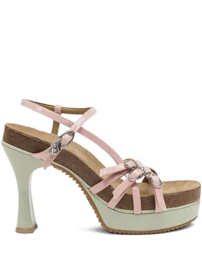Diesel 105mm D-woodstock Buckled Sandals In Brown