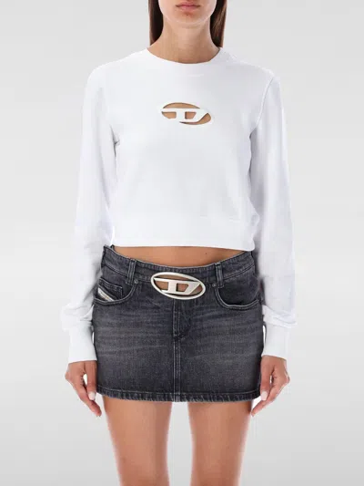 DIESEL SWEATSHIRT DIESEL WOMAN COLOR WHITE,G48670001