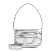 Diesel Silver Leather Handbag