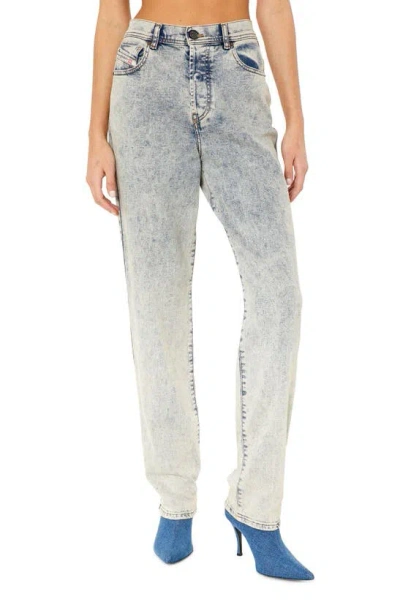 Diesel 1956 D-tulip High Waist Straight Leg Jeans In Denim