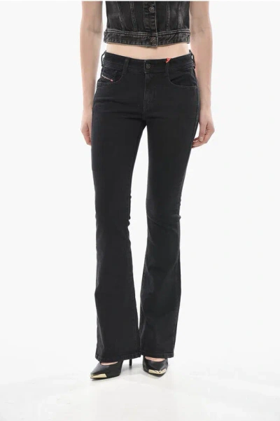 Diesel 1969 Boot Cut High-waist Jeans D-ebbey 24cm L32 In Black