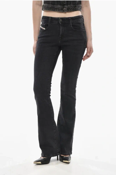 Diesel 1969 Bootcut Jeans D-ebbey Slim Fit 23cm L.32 In Black