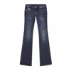 Diesel 1969 D-ebbey Low-rise Flared Jeans In 01