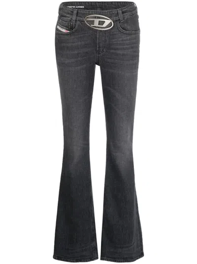 Diesel 1969 D-ebbey 0ckah Bootcut Jeans In Black