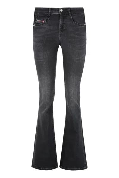 Diesel 1969 D-ebbey 5-pocket Jeans In Black