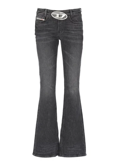 Diesel 1969 D-ebbey Bootcut Jeans In Black