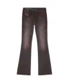 Diesel Bootcut Jeans In Black