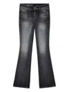 Diesel Womens 02 1969 D-ebbey Boot-cut Denim Jeans In Black