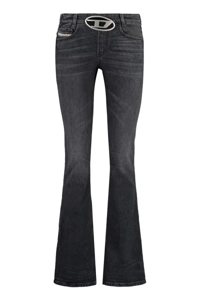 Diesel 1969 D-ebbey Bootcut Jeans In Black