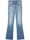 Diesel Whisper Low Waist Slim Leg Flared Jeans In Blue