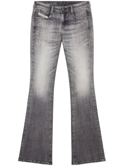 Diesel 1969 D-ebbey 09k99 Bootcut Jeans In Black