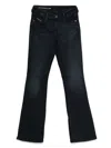 Diesel Straight Leg Trousers Flared Hem In Blue