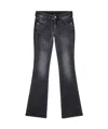 Diesel Straight Leg Trousers Five Pockets In Black